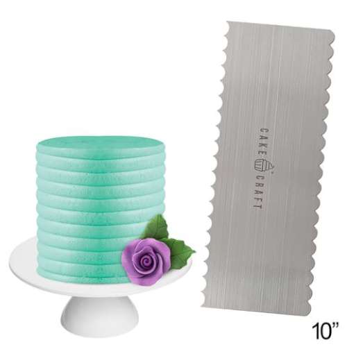 Metal Scraper Comb - Curves